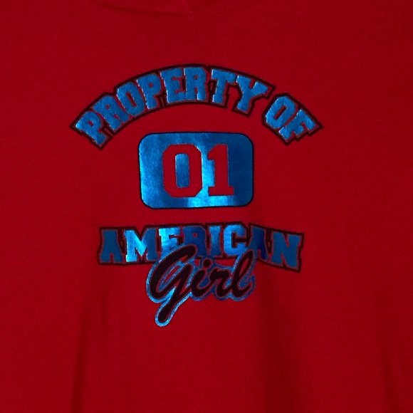 Girls y2k Next Generation Red Hooded Top - Picture 4 of 9